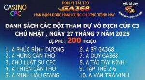 Full Trận Đá Giải Trực Tiếp Bồ Gà Cpc3 Ngày 27/08/2025